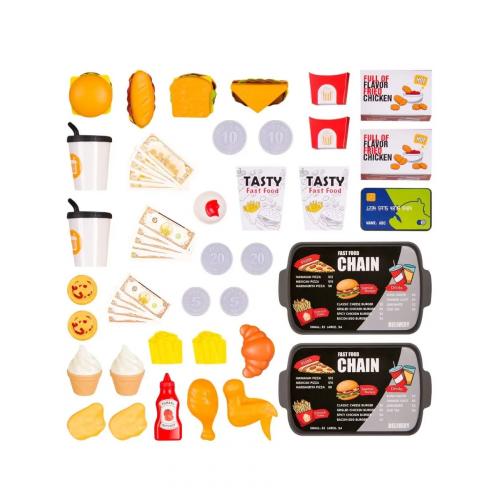 Набор игровой фаст фуда Закусочная бургер 71 предмет 668-139 Зеленый