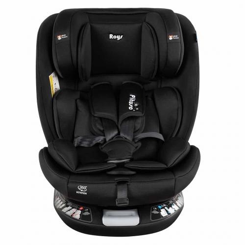 Автокресло Pituso Roys + Plus 0-36 кг IsoFix Black, black Inlay / Черный, Черный вкладыш