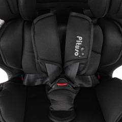 Автокресло Pituso Roys + Plus 0-36 кг IsoFix Black, black Inlay / Черный, Черный вкладыш