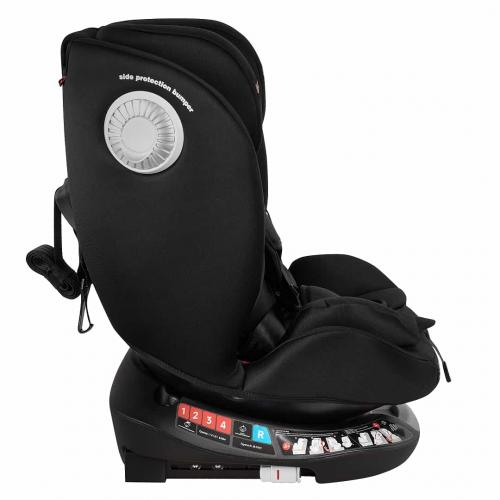 Автокресло Pituso Roys + Plus 0-36 кг IsoFix Black, black Inlay / Черный, Черный вкладыш