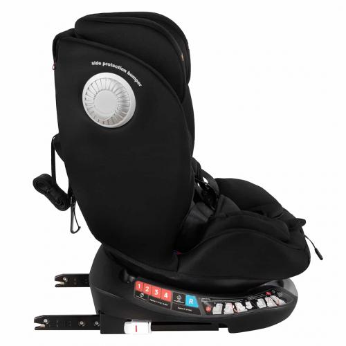 Автокресло Pituso Roys + Plus 0-36 кг IsoFix Black, black Inlay / Черный, Черный вкладыш