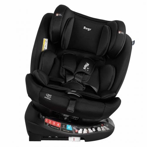 Автокресло Pituso Roys + Plus 0-36 кг IsoFix Black, black Inlay / Черный, Черный вкладыш