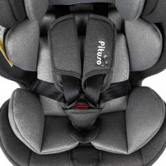 Автокресло Pituso Roys + Plus 0-36 кг IsoFix Dark grey, grey Inlay / Т.серый, Серый вкладыш