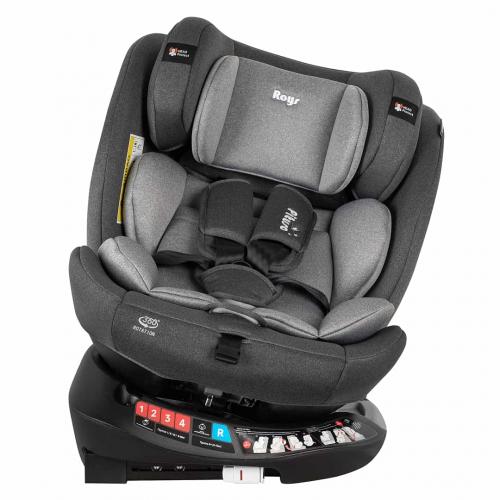 Автокресло Pituso Roys + Plus 0-36 кг IsoFix Dark grey, grey Inlay / Т.серый, Серый вкладыш