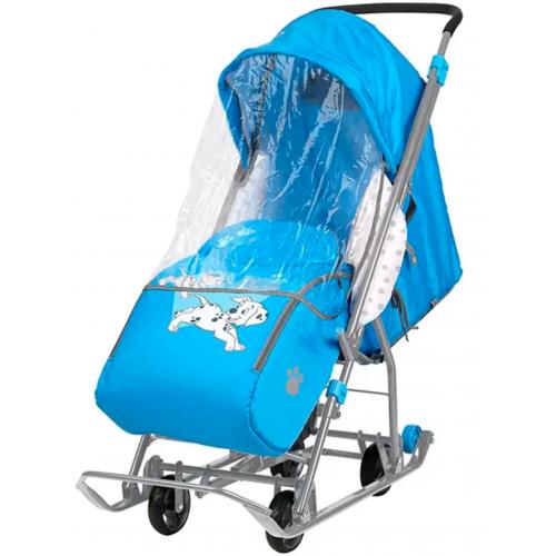 Cанки-коляска Ника DISNEY BABY 1 Далматинец голубой DB1/4