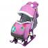Cанки-коляска Ника НАШИ ДЕТКИ 5-1 со снеговиком орхидея НДТ5-1/6