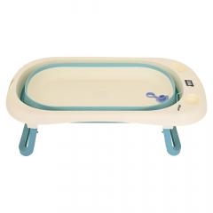 Ванночка складная PITUSO FG1120 Green молочно-бирюзовая (слив, термометр)