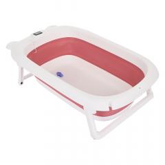 Ванночка складная PITUSO FG1121 Pink Темно-розовый (слив, термометр)