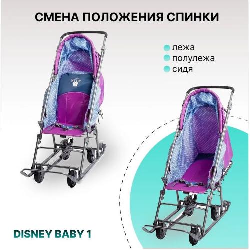Cанки-коляска Ника DISNEY BABY 1 Мари орхидея DB1/1