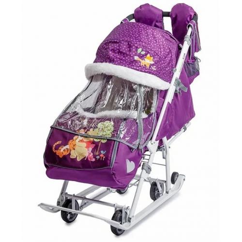 Cанки-коляска Ника DISNEY BABY 2 Винни баклажан DB2/1