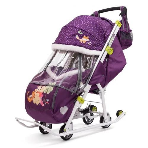 Cанки-коляска Ника DISNEY BABY 2 Винни баклажан DB2/1