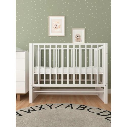 Детская кроватка СКВ-Компани 3194001 (5 уровней ложа, маятник продольный) белый