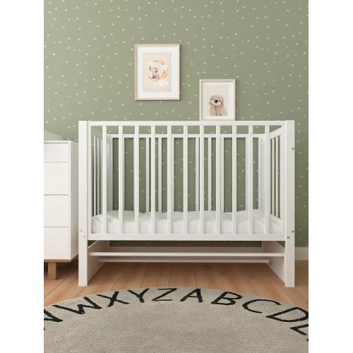 Детская кроватка СКВ-Компани 3194001 (5 уровней ложа, маятник продольный) белый