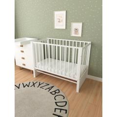 Детская кроватка СКВ-Компани 3194001 (5 уровней ложа, маятник) белый