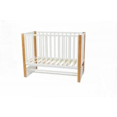 Детская кроватка СКВ-Компани 3194001-6	(5 уровней ложа, маятник) белый-бук