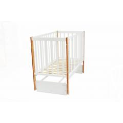 Детская кроватка СКВ-Компани 3194001-6	(5 уровней ложа, маятник) белый-бук