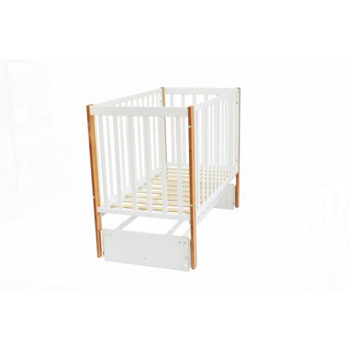 Детская кроватка СКВ-Компани 3194001-6	(5 уровней ложа, маятник) белый-бук