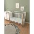 Детская кроватка СКВ-Компани 3194001-6	(5 уровней ложа, маятник) белый-бук