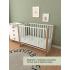 Детская кроватка СКВ-Компани 3194001-6	(5 уровней ложа, маятник) белый-бук