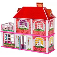 Домик для кукол My Lovely Villa 6980 (83 см, мебель) Кукольный домик двухэтажный с мебелью