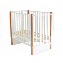 Детская кроватка СКВ-Компани 394001-6 (маятник) белый бук