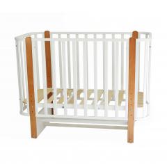 Детская кроватка СКВ-Компани 394001-6 (маятник) белый бук