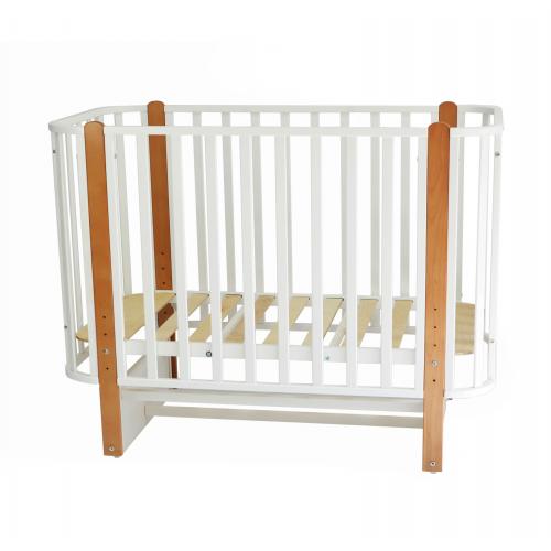 Детская кроватка СКВ-Компани 394001-6 (маятник) белый бук