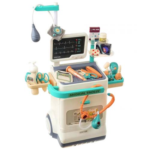 Игровой набор Доктор 660-89 Стол лечебный + комбинированный комплект (свет, звук)