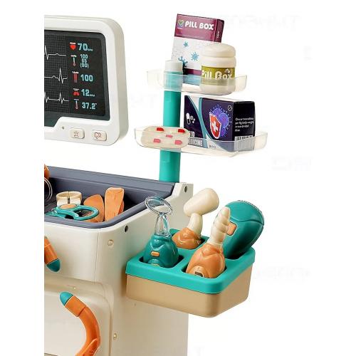 Игровой набор Доктор 660-89 Стол лечебный + комбинированный комплект (свет, звук)