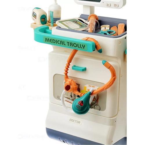 Игровой набор Доктор 660-89 Стол лечебный + комбинированный комплект (свет, звук)