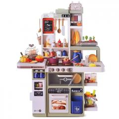 Игровой набор кухня Kitchen (свет, звук, слив воды) 88 предметов, в коробке 93 см высота 889-230