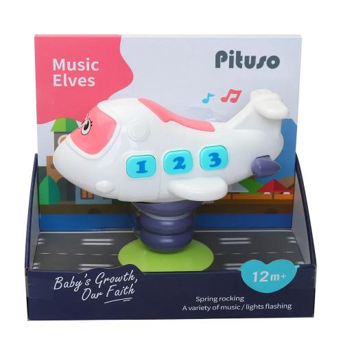 PITUSO Развивающая игрушка Самолет (на присоске) (свет,звук) 18*11*14,3 см K999-139В