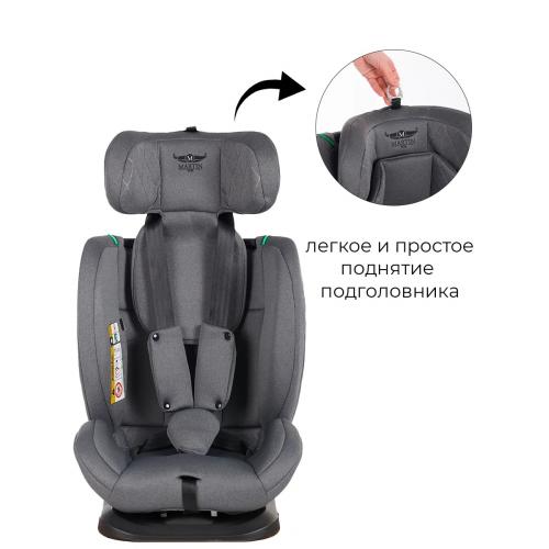 Автокресло Martin noir DISCOVERY I-SIZE Steel Titan 0-36 кг (без Isofix) Темно-Серый