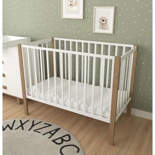 Детская кроватка СКВ-Компани 3190111-6 (5 уровней ложа) белый-бук