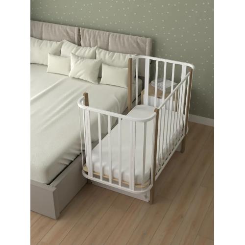 Детская кроватка СКВ-Компани 394001-6 (маятник) белый бук