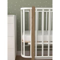 Детская кроватка СКВ-Компани 394001-6 (маятник) белый бук