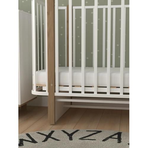 Детская кроватка СКВ-Компани 394001-6 (маятник) белый бук