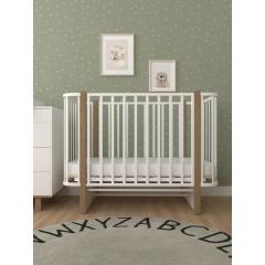 Детская кроватка СКВ-Компани 394001-6 (маятник) белый бук