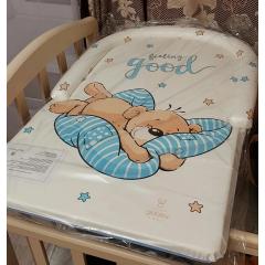 Доска пеленальная ГЛОБЭКС Globex  Комфорт Мишка на подушке голубой 4205/6 / Подкова