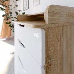 Комод пеленальный Атон Wood 604 ПВХ (дуб сонома)