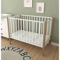 Комплект кроватка + матрас Plitex Eco Dream 3190111-6-2 Белый-бук