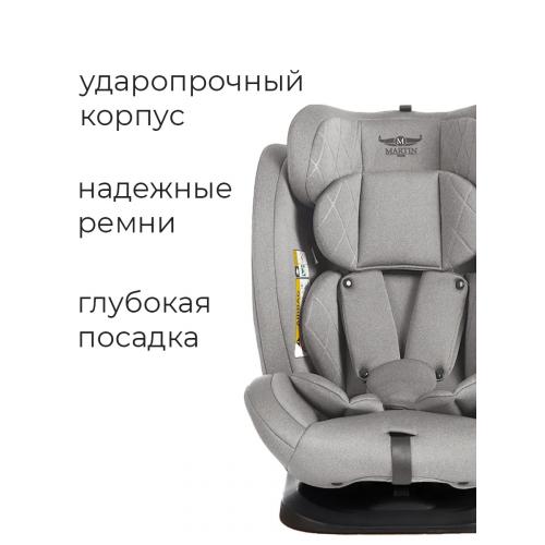 Автокресло Martin noir DISCOVERY I-SIZE Silver Comet 0-36 кг (без Isofix) Серый