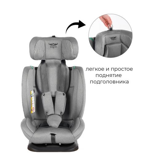 Автокресло Martin noir DISCOVERY I-SIZE Silver Comet 0-36 кг (без Isofix) Серый