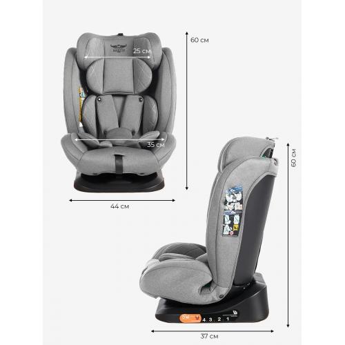 Автокресло Martin noir DISCOVERY I-SIZE Silver Comet 0-36 кг (без Isofix) Серый