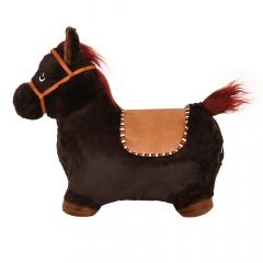 Прыгуны-животные Pituso Лошадка, съемный чехол, насос,муз., Черный GS015