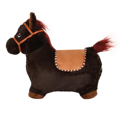 Прыгуны-животные Pituso Лошадка, съемный чехол, насос,муз., Черный GS015