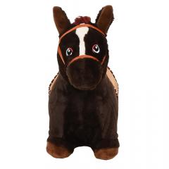 Прыгуны-животные Pituso Лошадка, съемный чехол, насос,муз., Черный GS015