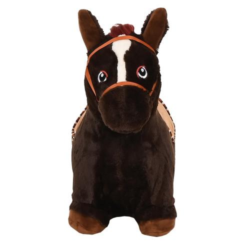 Прыгуны-животные Pituso Лошадка, съемный чехол, насос,муз., Черный GS015