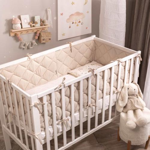 Бортик Perina Slim СБ.120-SM.04 (Бежевый) (стеганый бортик)