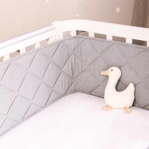 Бортик Perina Slim СБ.120-SM.06 (Серый) (стеганый бортик)